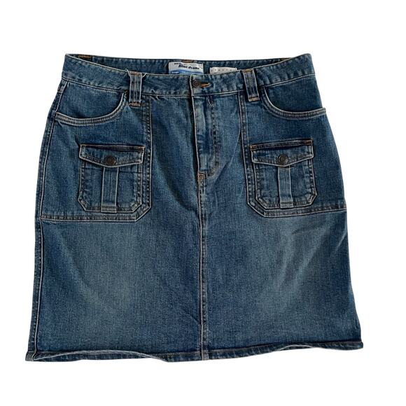 Vtg Y2K 2000s Plus Size Old Navy Denim Cargo Mini Skirt Wmns 14 Grunge Skater - Picture 1 of 8